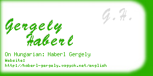 gergely haberl business card